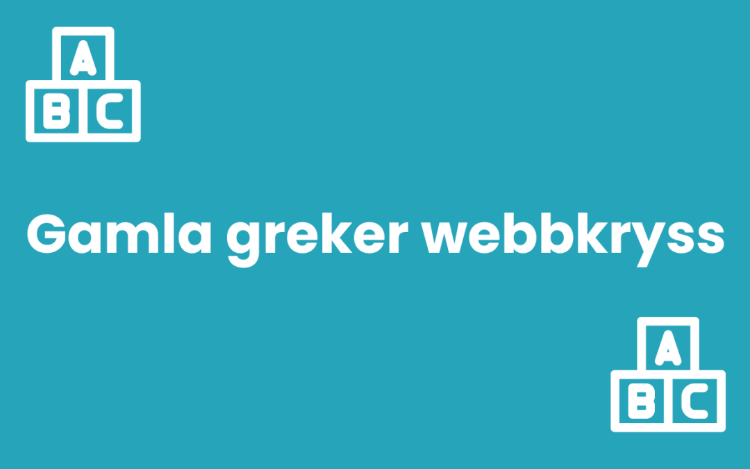 Gamla greker webbkryss